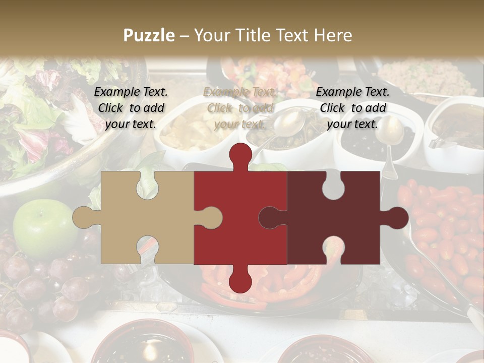 A Table Filled With Lots Of Different Types Of Food PowerPoint Template