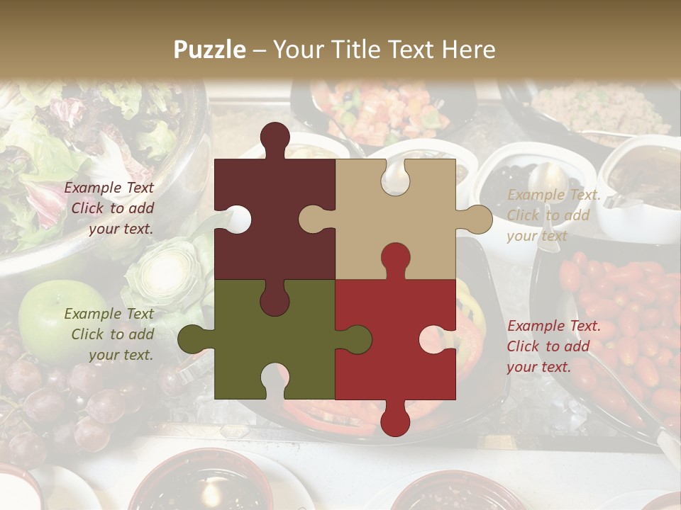 A Table Filled With Lots Of Different Types Of Food PowerPoint Template
