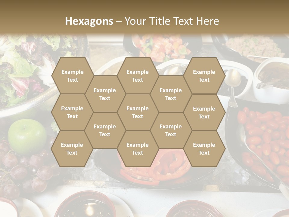 A Table Filled With Lots Of Different Types Of Food PowerPoint Template