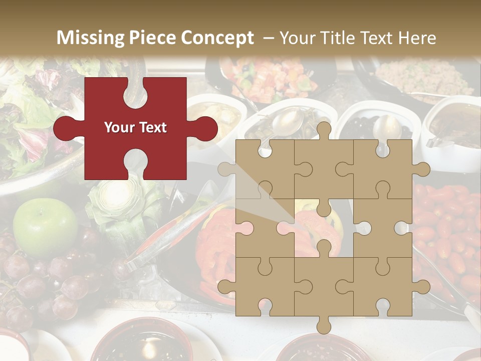 A Table Filled With Lots Of Different Types Of Food PowerPoint Template