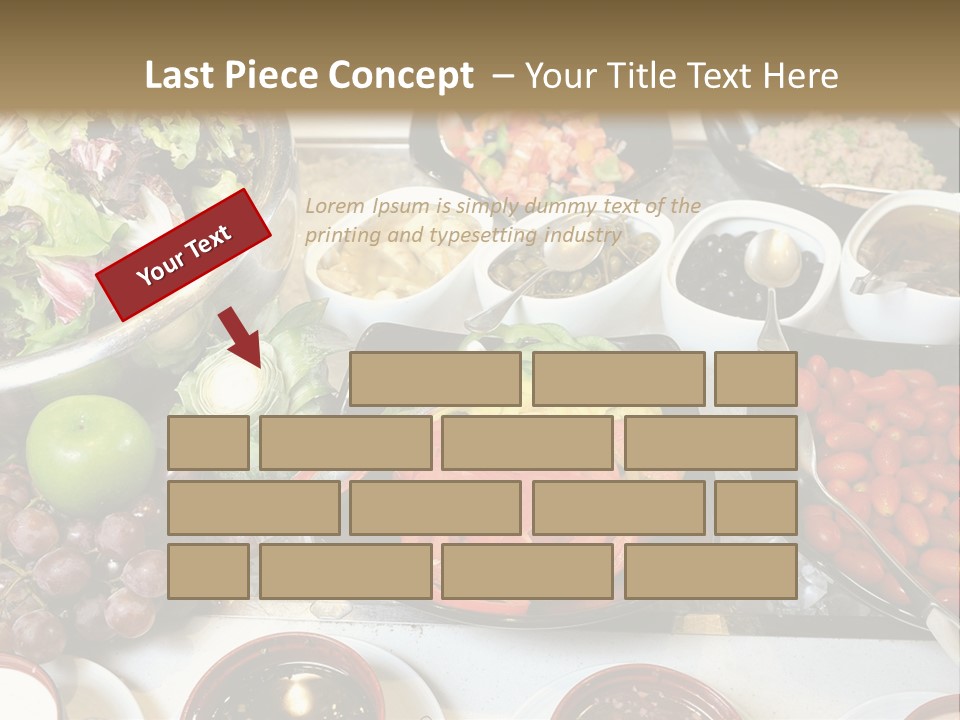 A Table Filled With Lots Of Different Types Of Food PowerPoint Template