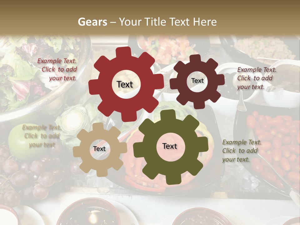 A Table Filled With Lots Of Different Types Of Food PowerPoint Template