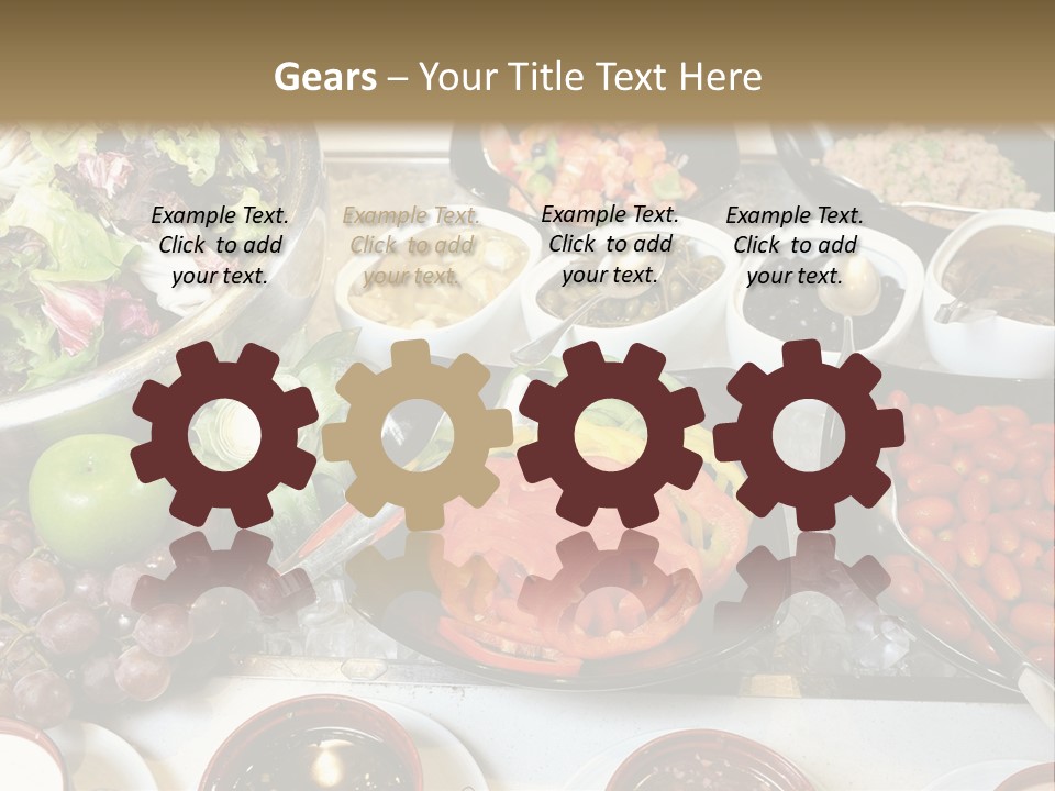 A Table Filled With Lots Of Different Types Of Food PowerPoint Template