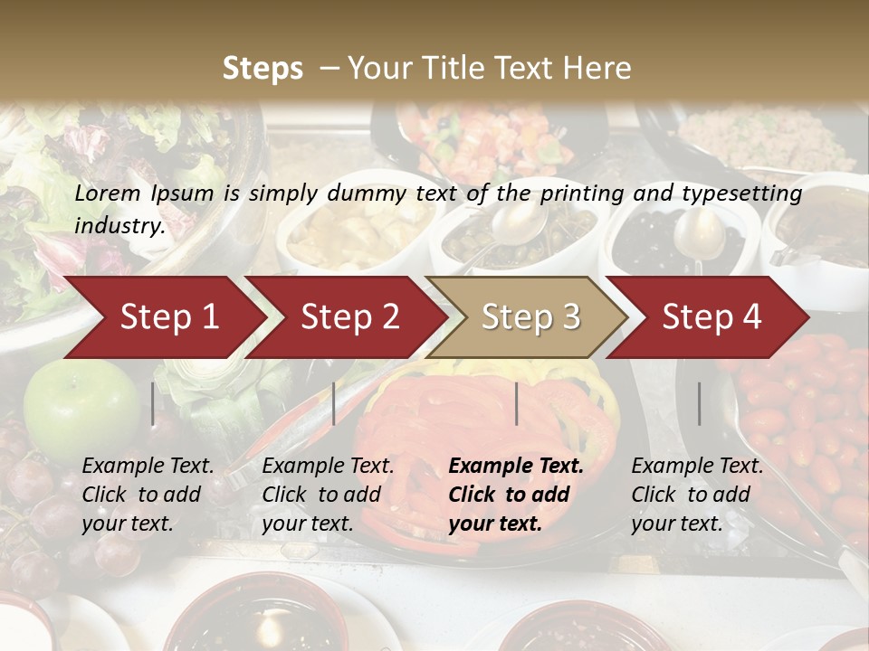 A Table Filled With Lots Of Different Types Of Food PowerPoint Template
