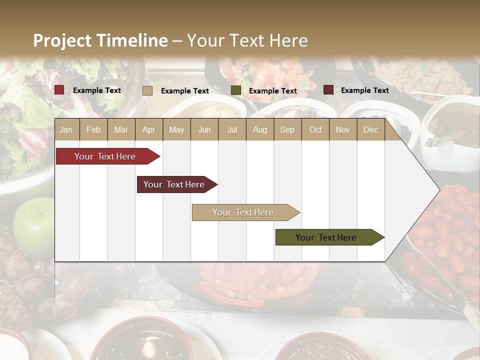 A Table Filled With Lots Of Different Types Of Food PowerPoint Template