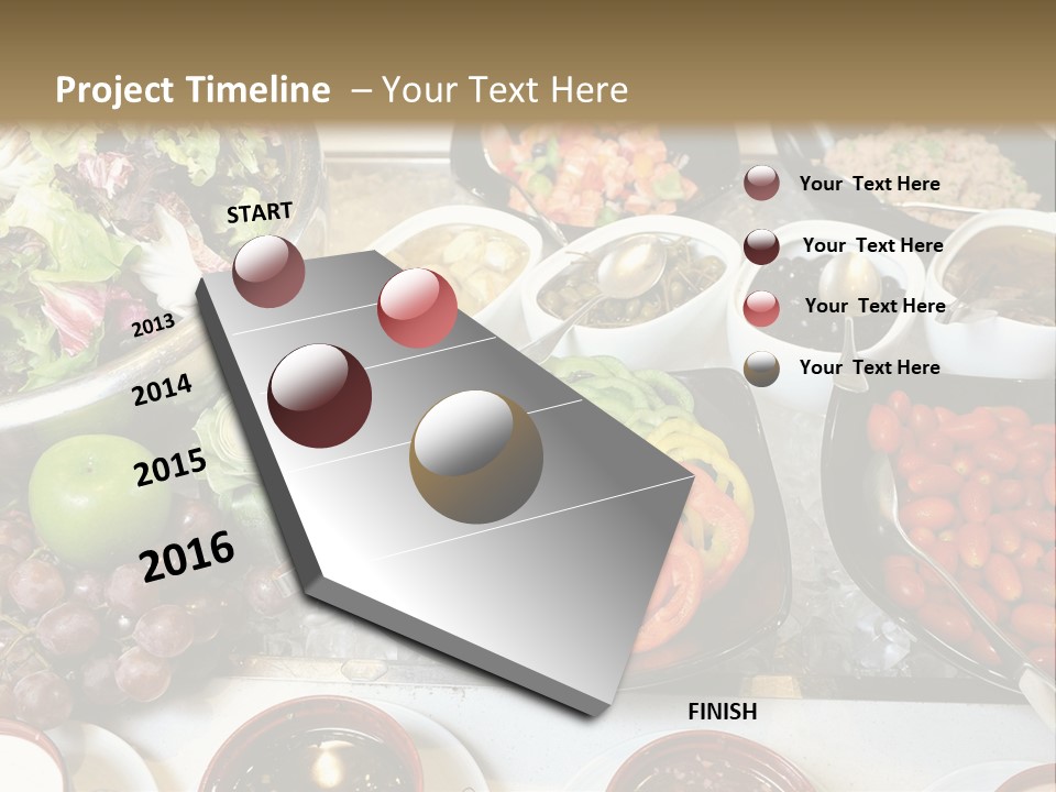 A Table Filled With Lots Of Different Types Of Food PowerPoint Template