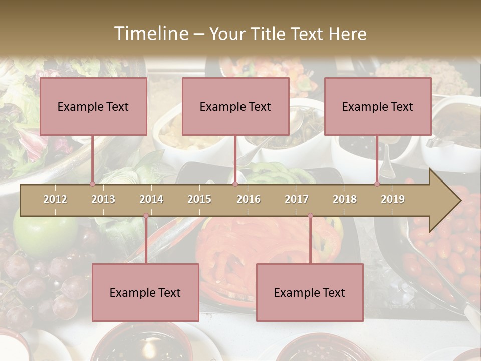 A Table Filled With Lots Of Different Types Of Food PowerPoint Template