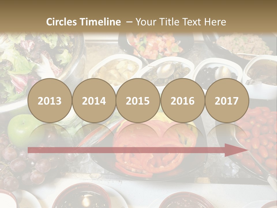 A Table Filled With Lots Of Different Types Of Food PowerPoint Template