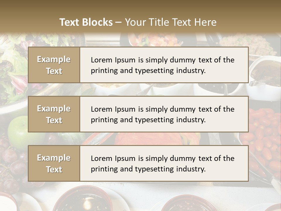 A Table Filled With Lots Of Different Types Of Food PowerPoint Template
