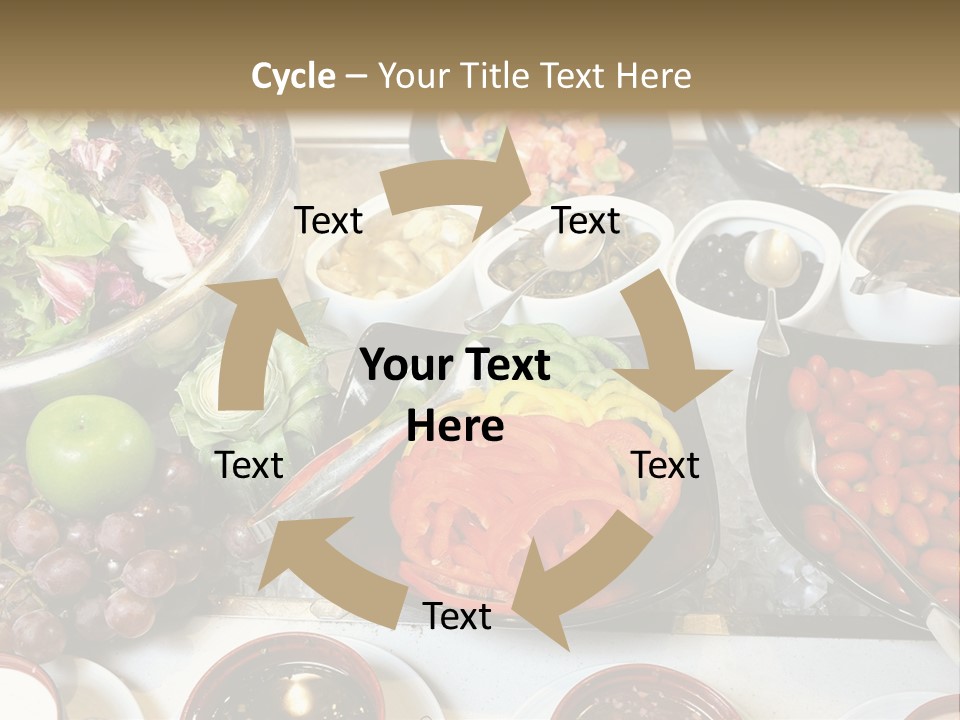A Table Filled With Lots Of Different Types Of Food PowerPoint Template
