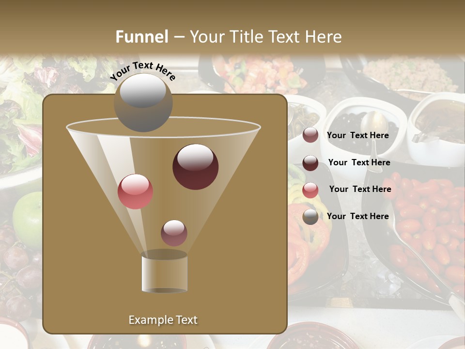 A Table Filled With Lots Of Different Types Of Food PowerPoint Template