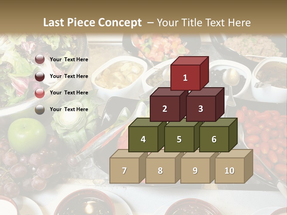 A Table Filled With Lots Of Different Types Of Food PowerPoint Template