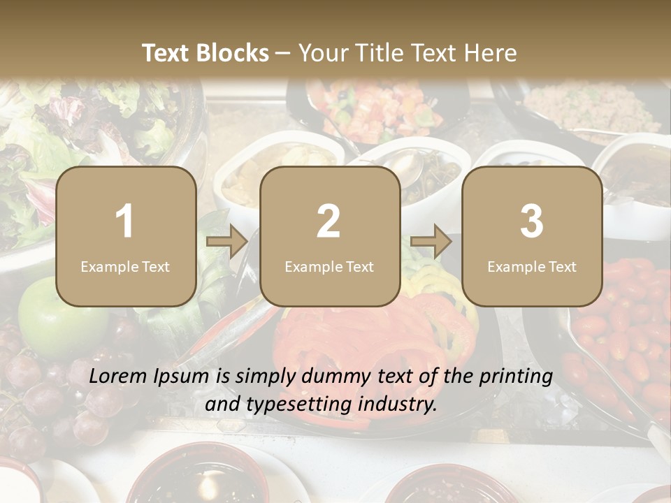 A Table Filled With Lots Of Different Types Of Food PowerPoint Template