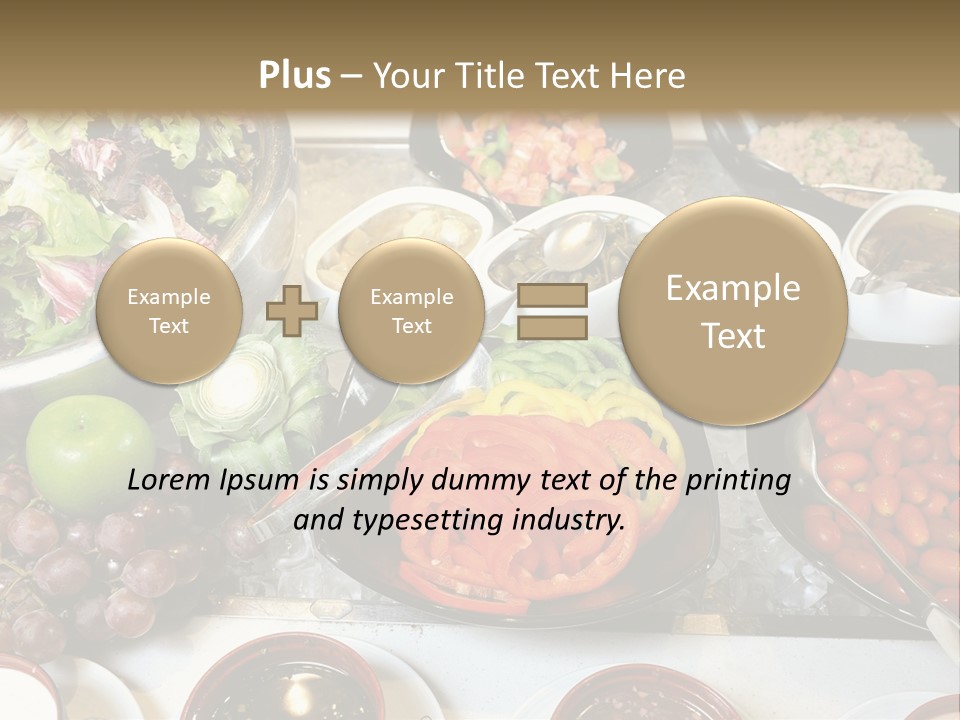 A Table Filled With Lots Of Different Types Of Food PowerPoint Template
