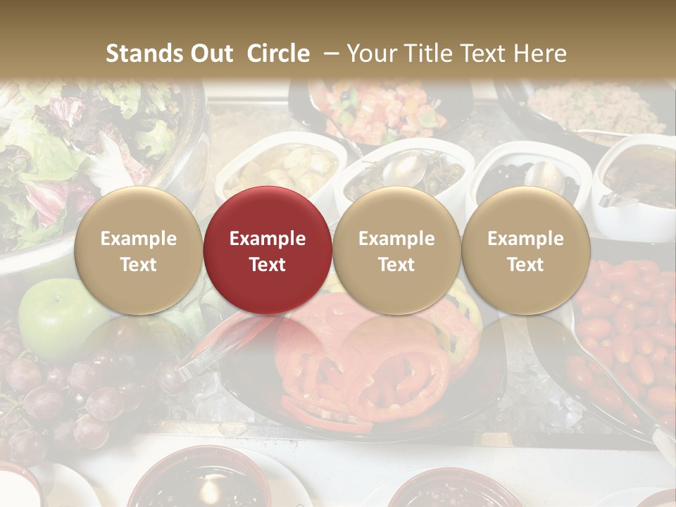 A Table Filled With Lots Of Different Types Of Food PowerPoint Template
