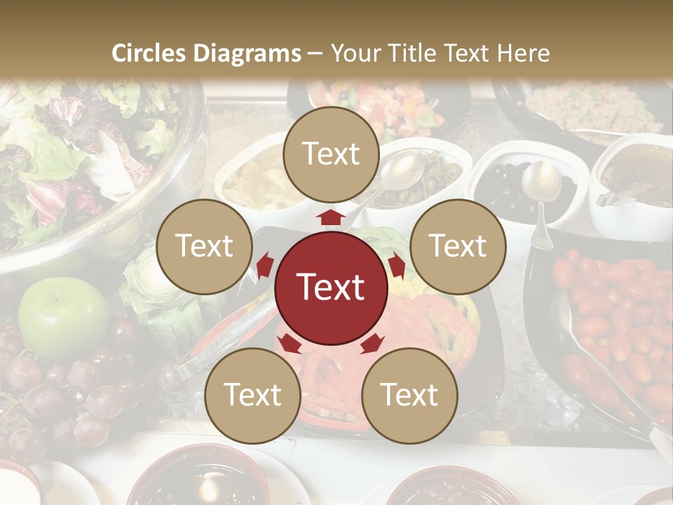 A Table Filled With Lots Of Different Types Of Food PowerPoint Template