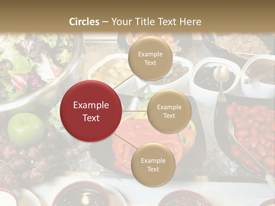 A Table Filled With Lots Of Different Types Of Food PowerPoint Template