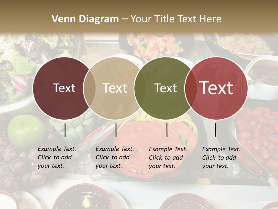 A Table Filled With Lots Of Different Types Of Food PowerPoint Template
