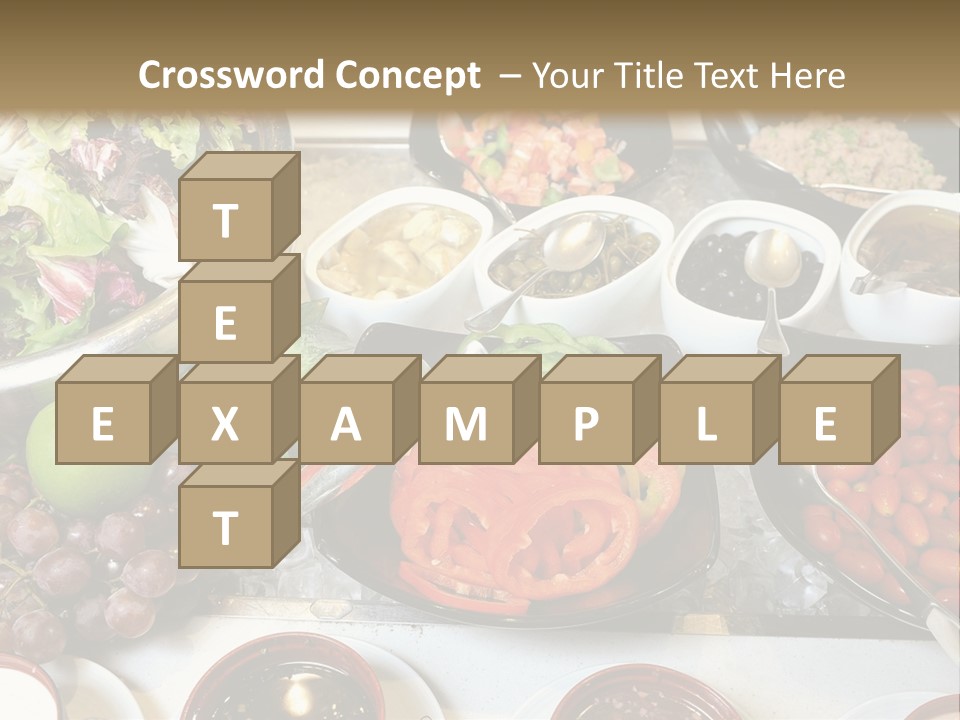 A Table Filled With Lots Of Different Types Of Food PowerPoint Template