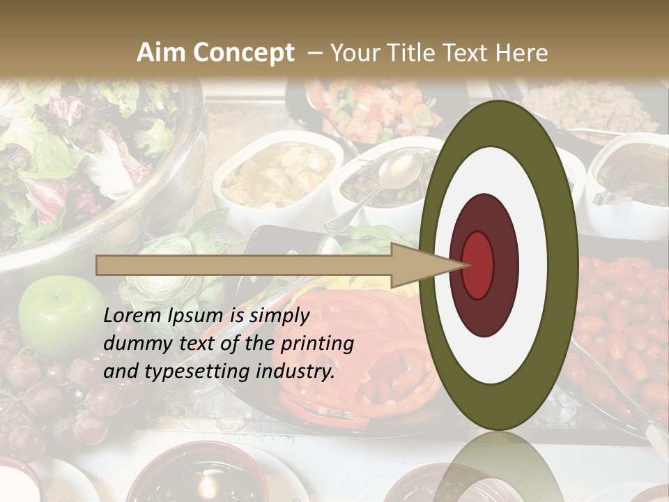 A Table Filled With Lots Of Different Types Of Food PowerPoint Template
