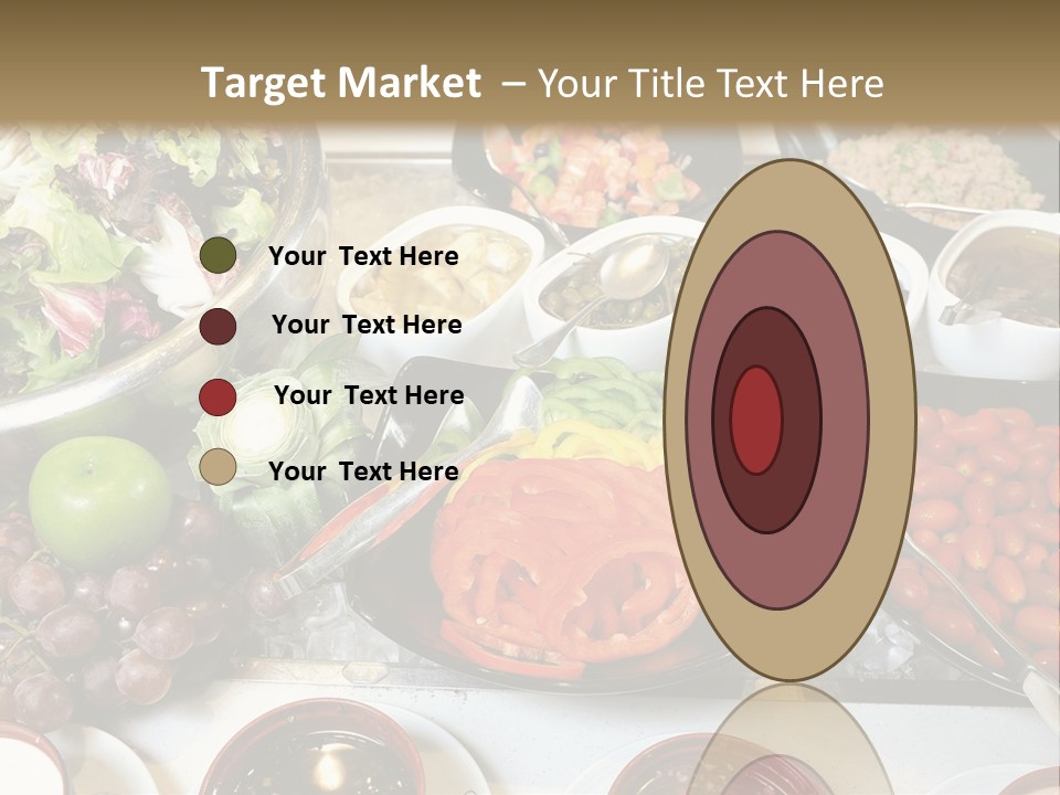 A Table Filled With Lots Of Different Types Of Food PowerPoint Template