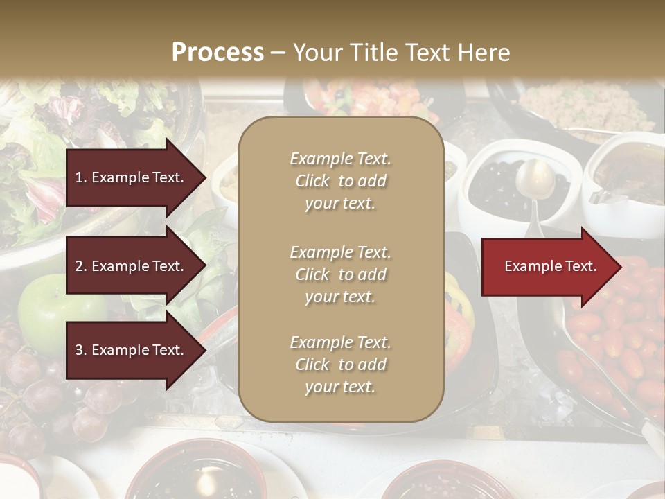 A Table Filled With Lots Of Different Types Of Food PowerPoint Template