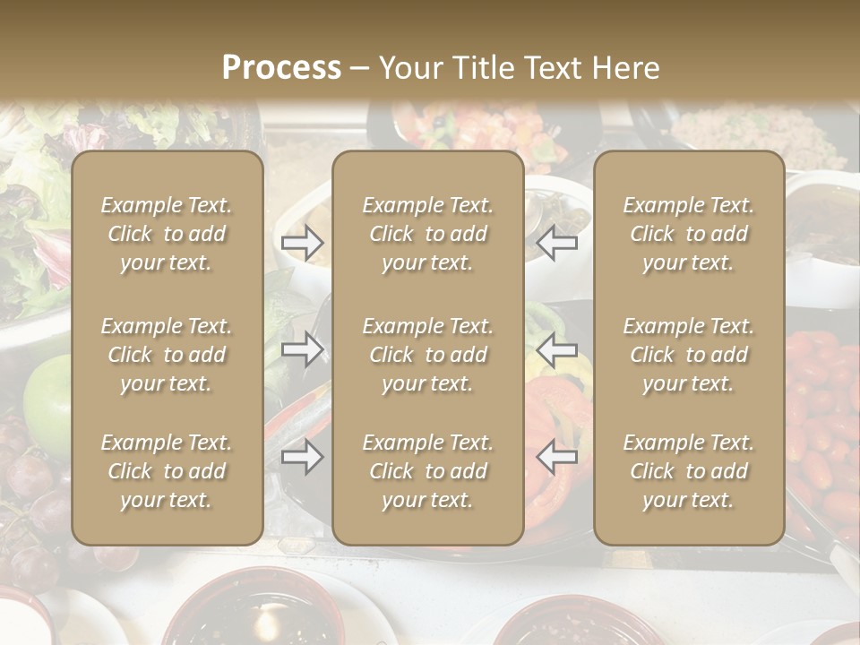 A Table Filled With Lots Of Different Types Of Food PowerPoint Template