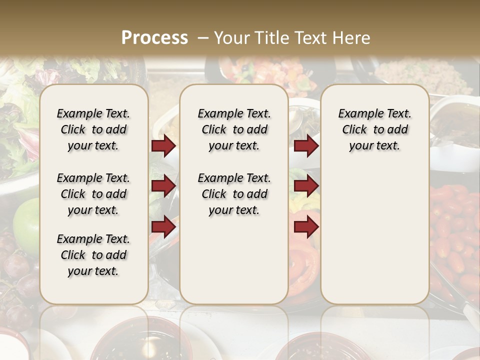 A Table Filled With Lots Of Different Types Of Food PowerPoint Template