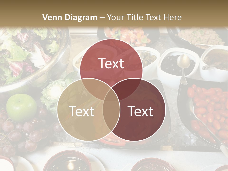 A Table Filled With Lots Of Different Types Of Food PowerPoint Template