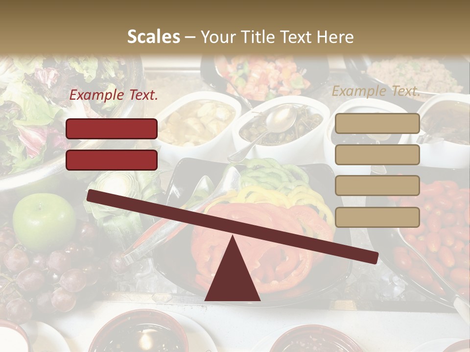 A Table Filled With Lots Of Different Types Of Food PowerPoint Template
