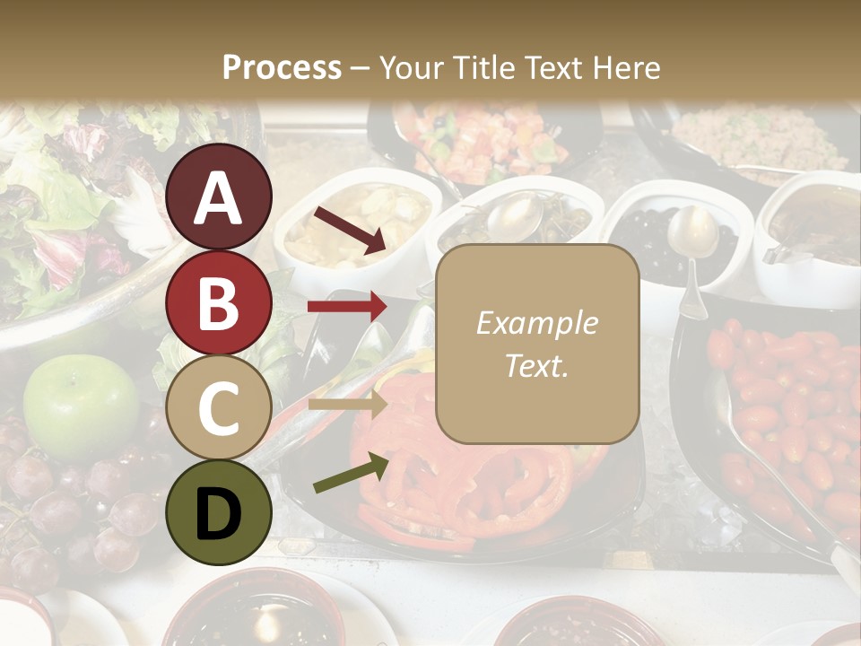 A Table Filled With Lots Of Different Types Of Food PowerPoint Template