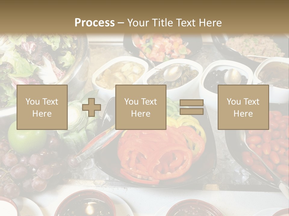 A Table Filled With Lots Of Different Types Of Food PowerPoint Template