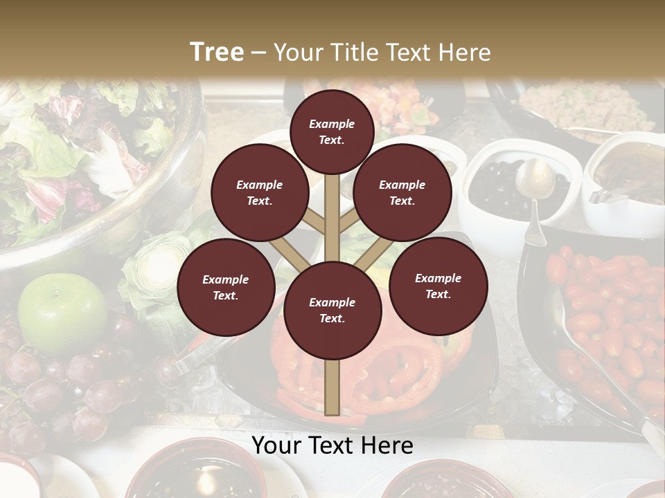 A Table Filled With Lots Of Different Types Of Food PowerPoint Template