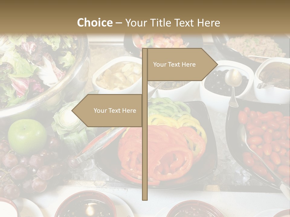 A Table Filled With Lots Of Different Types Of Food PowerPoint Template