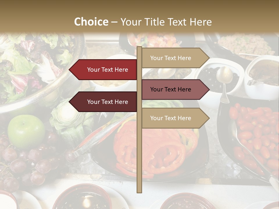 A Table Filled With Lots Of Different Types Of Food PowerPoint Template
