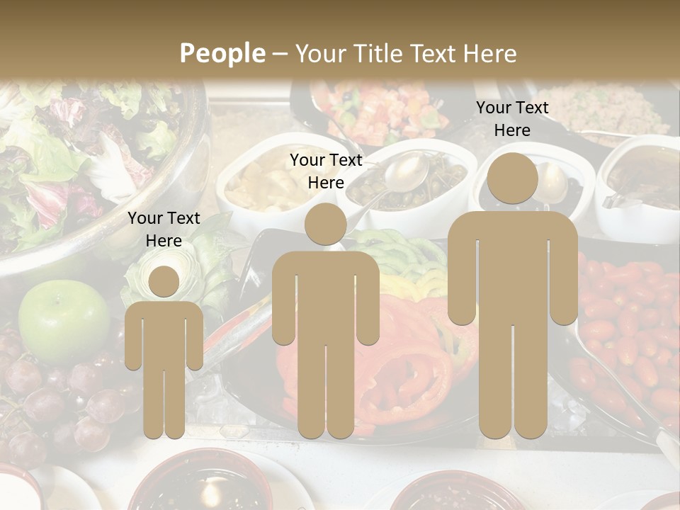 A Table Filled With Lots Of Different Types Of Food PowerPoint Template