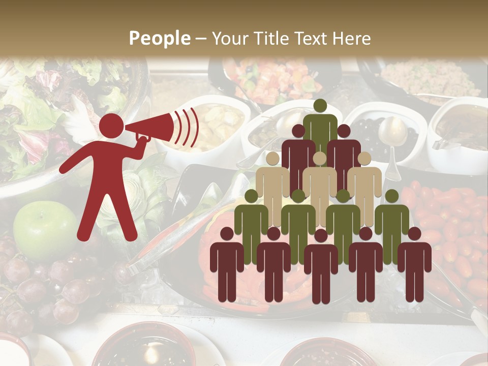 A Table Filled With Lots Of Different Types Of Food PowerPoint Template