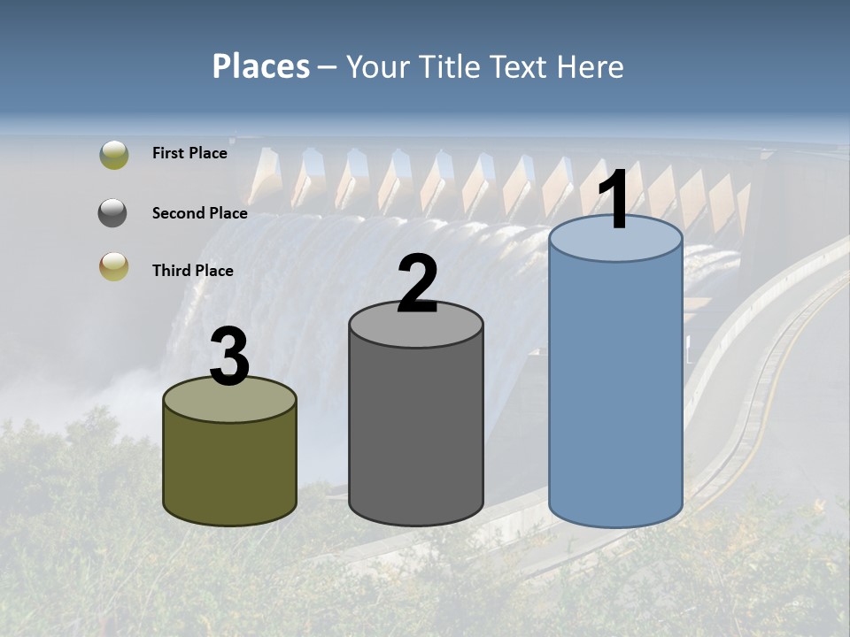 Gariep Dam Wall South Africa PowerPoint Template