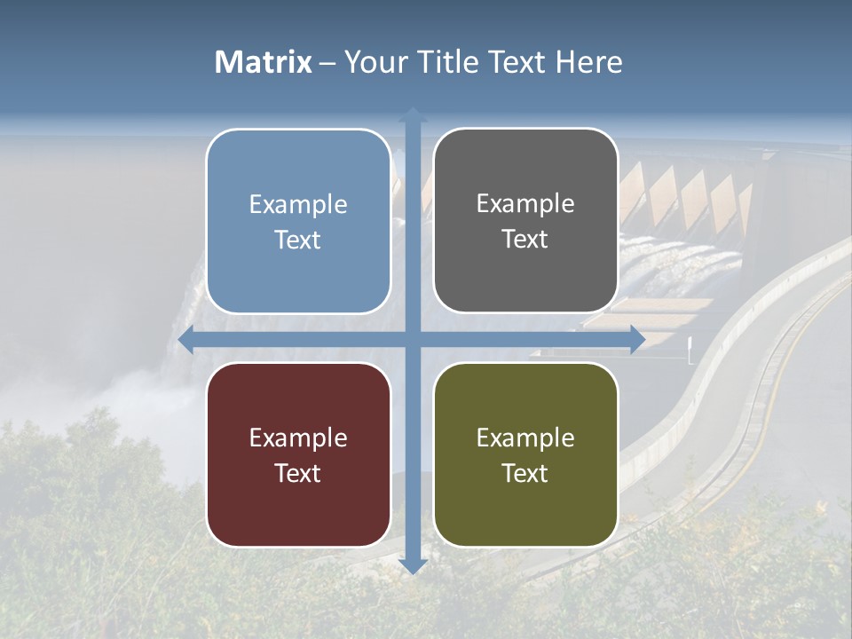 Gariep Dam Wall South Africa PowerPoint Template
