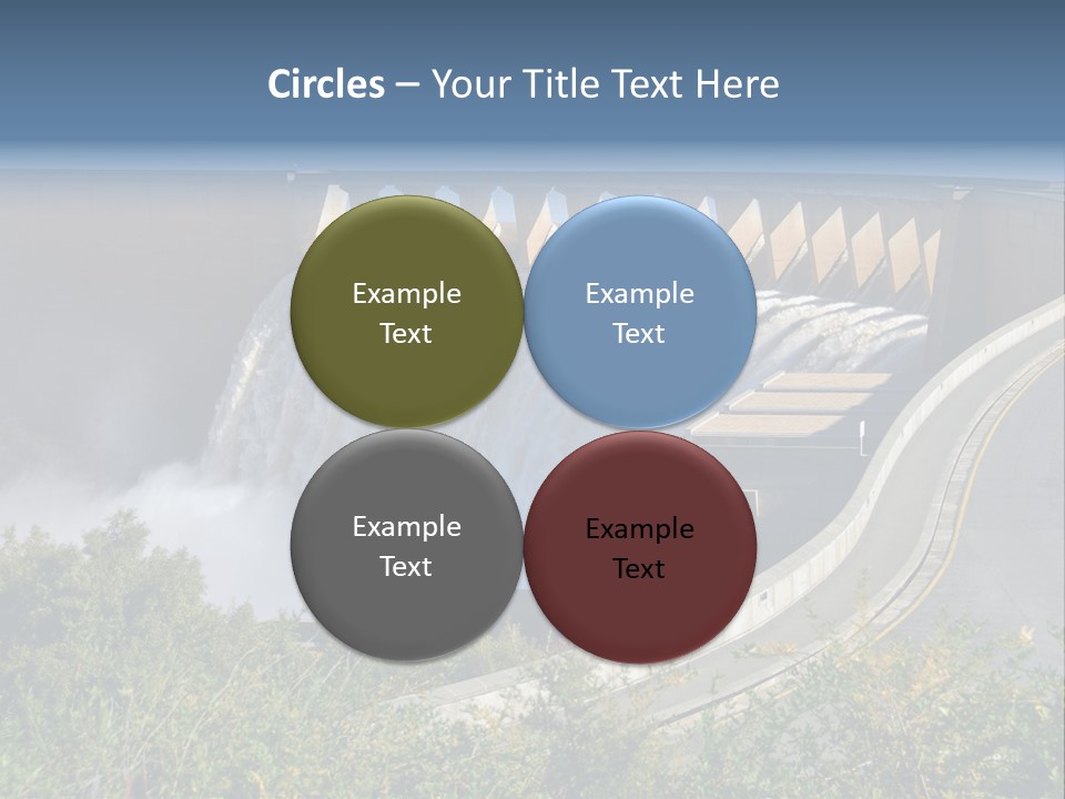 Gariep Dam Wall South Africa PowerPoint Template