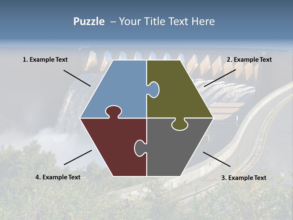 Gariep Dam Wall South Africa PowerPoint Template