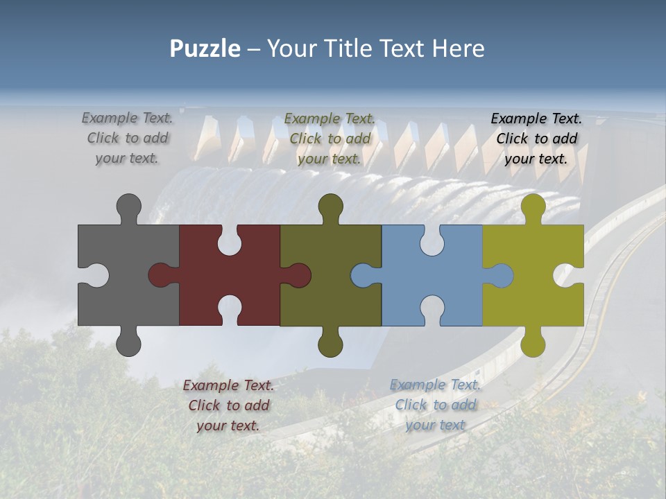 Gariep Dam Wall South Africa PowerPoint Template