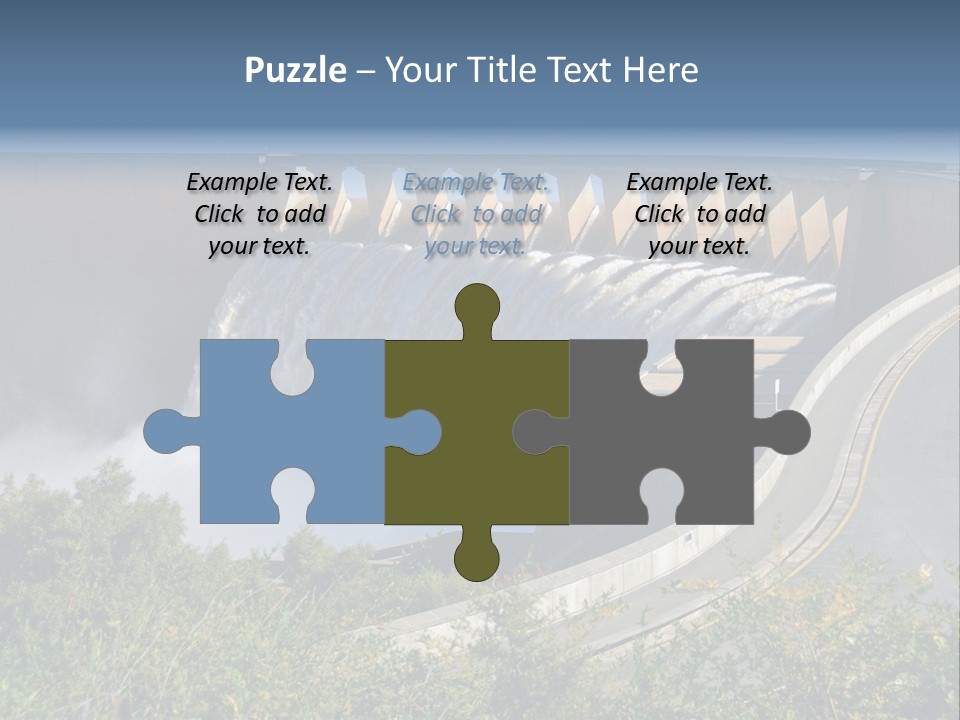 Gariep Dam Wall South Africa PowerPoint Template