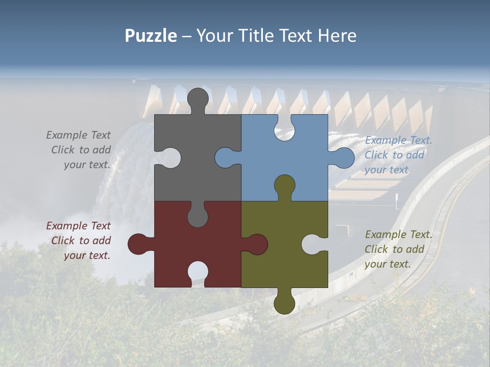 Gariep Dam Wall South Africa PowerPoint Template