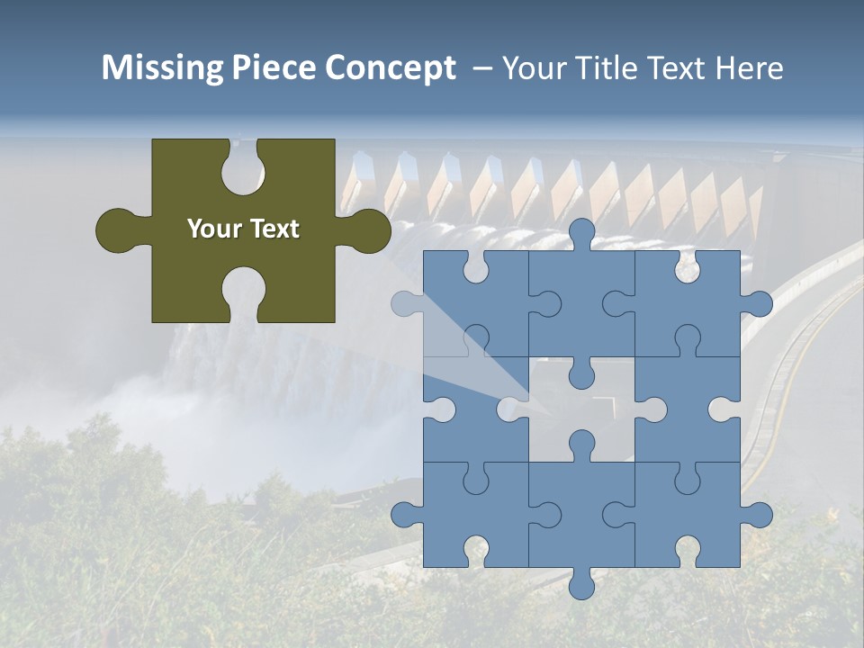 Gariep Dam Wall South Africa PowerPoint Template