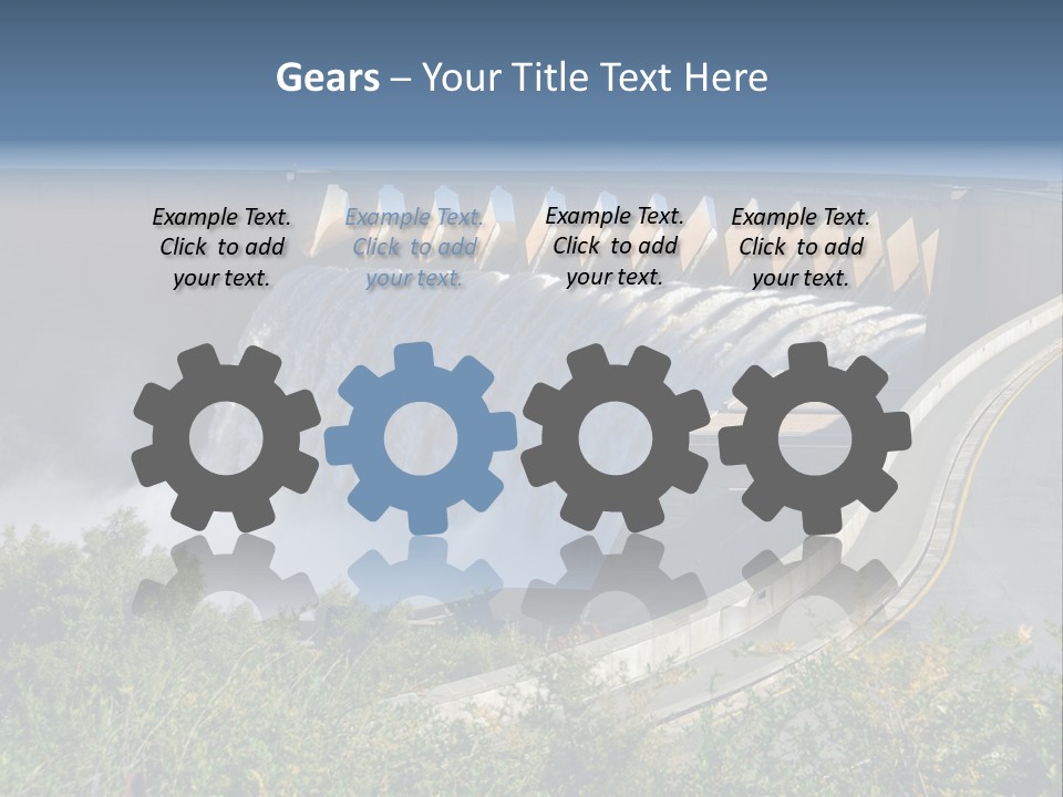 Gariep Dam Wall South Africa PowerPoint Template