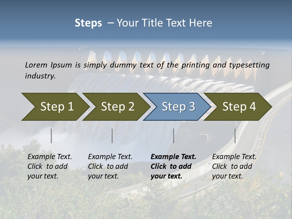 Gariep Dam Wall South Africa PowerPoint Template