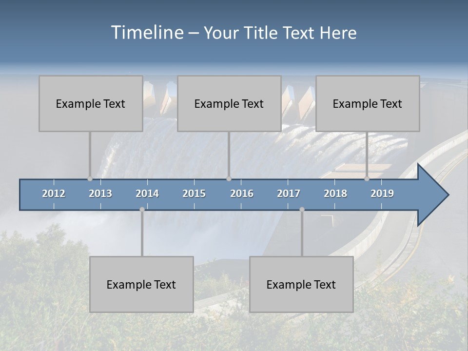 Gariep Dam Wall South Africa PowerPoint Template