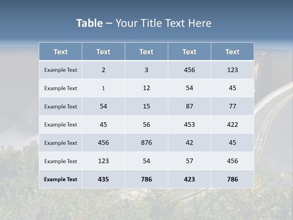 Gariep Dam Wall South Africa PowerPoint Template