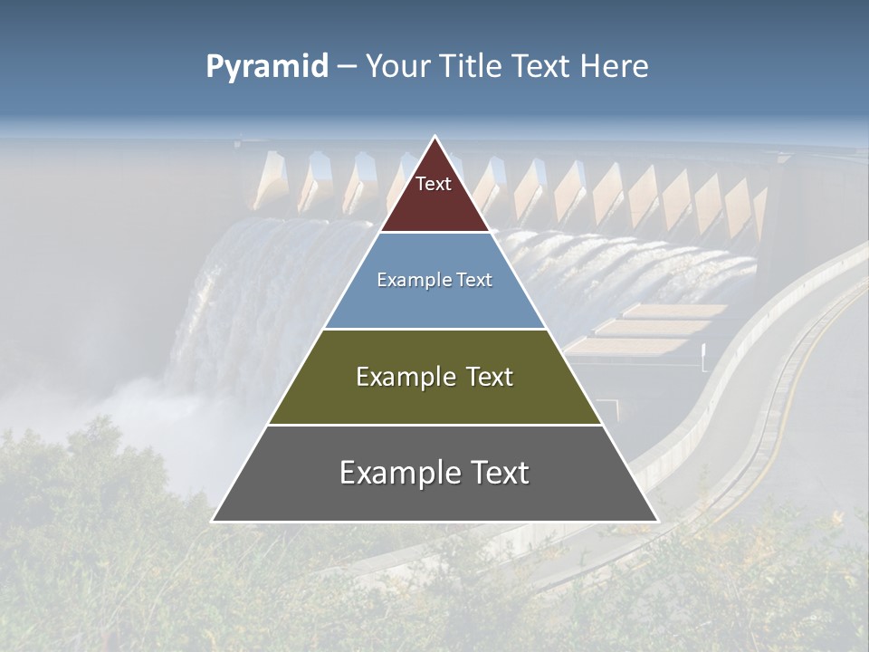 Gariep Dam Wall South Africa PowerPoint Template